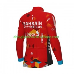 Uomo Maglia Ciclismo Maniche Lunghe 2022 Team Bahrain Victorious N001