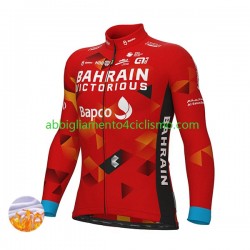 Uomo Maglia Invernale Ciclismo 2022 Team Bahrain Victorious N001