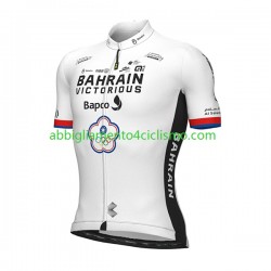 Uomo Maglia Ciclismo Maniche Corte 2022 Team Bahrain Victorious N002
