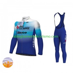Uomo Invernale Completo Maglie e Calzamaglia con bretelle 2022 Team BikeExchange-Jayco N001