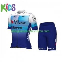 Bambino Completo Maglie e Pantaloncini 2022 Team BikeExchange-Jayco N001