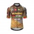 Uomo Maglia Ciclismo Maniche Corte 2022 Team Jumbo-Visma N002