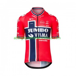 Uomo Maglia Ciclismo Maniche Corte 2022 Team Jumbo-Visma N003