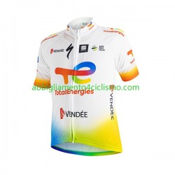 Uomo Maglia Ciclismo Maniche Corte 2022 Team TotalEnergies N001