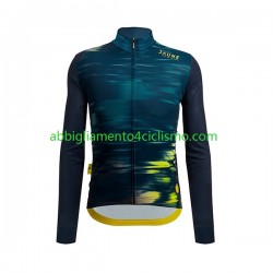 Uomo Maglia Ciclismo Maniche Lunghe 2022 Tour de France JAUNE N001