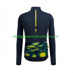 Uomo Maglia Ciclismo Maniche Lunghe 2022 Tour de France JAUNE N001