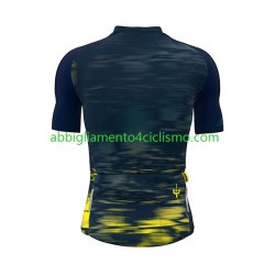 Uomo Maglia Ciclismo Maniche Corte 2022 Tour de France JAUNE N001