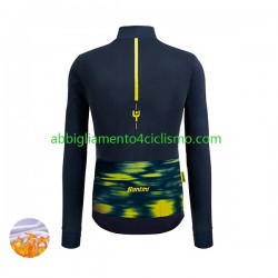 Uomo Maglia Invernale Ciclismo 2022 Tour de France JAUNE N001