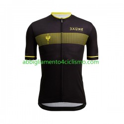 Uomo Maglia Ciclismo Maniche Corte 2022 Tour de France JAUNE N002