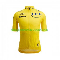Uomo Maglia Ciclismo Maniche Corte 2022 Tour de France N002
