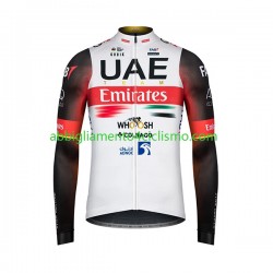 Uomo Maglia Ciclismo Maniche Lunghe 2022 UAE Team Emirates N001