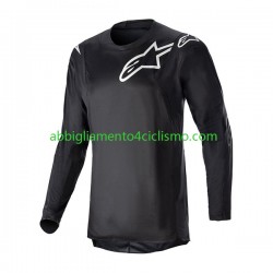 Uomo Maglia MTB Manica Lunga 2023 ALPINESTARS RACER GRAPHITE N001