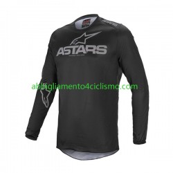 Uomo Maglia MTB Manica Lunga 2023 Alpinestars FLUID GRAPHITE N001
