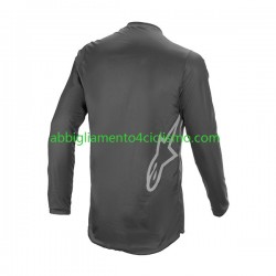 Uomo Maglia MTB Manica Lunga 2023 Alpinestars FLUID GRAPHITE N001