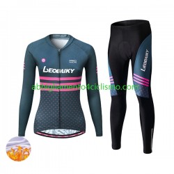 Donna Invernale Completo Maglie e Salopette Leobaiky N004