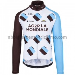 Maglia Ciclismo Maniche Lunghe 2017 AG2R La Mondiale M001