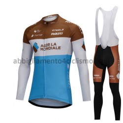 Completo Maglie e Calzamaglia con bretelle 2018 AG2R La Mondiale M001