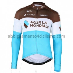 Maglia Ciclismo Maniche Lunghe 2018 AG2R La Mondiale M002