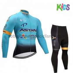 Bambino Completo Maglie e Calzamaglia 2017 Astana Pro Team M001