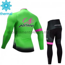 Bambino Invernale Completo Maglie e Salopette 2017 Astana Pro Team M002