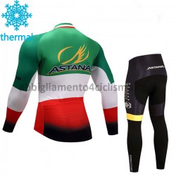 Bambino Invernale Completo Maglie e Salopette 2017 Astana Pro Team M004