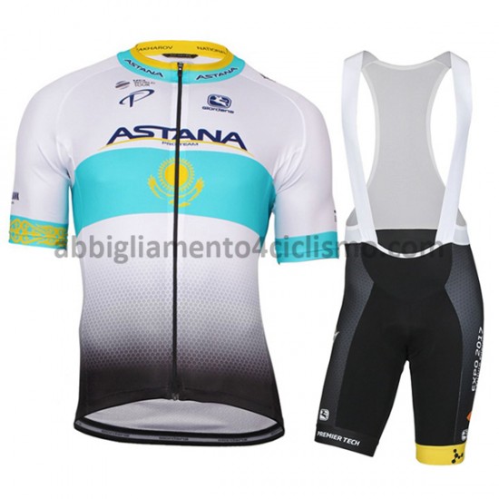 Completo Maglie e Salopette 2017 Astana Pro Team M002