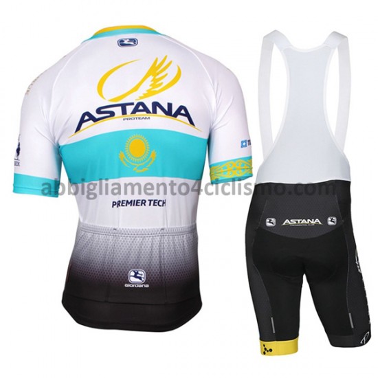 Completo Maglie e Salopette 2017 Astana Pro Team M002