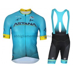 Completo Maglie e Salopette 2018 Astana Pro Team M001