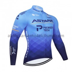 Maglia Ciclismo Maniche Lunghe 2021 Astana–Premier Tech M001