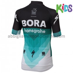 Bambino Maglia Ciclismo Maniche Corte 2018 Bora-Hansgrohe M001