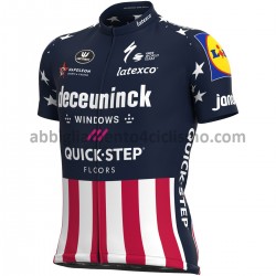Maglia Ciclismo Maniche Corte 2021 Deceuninck-Quick-Step M004 Maglia Ciclismo Maniche Corte 2021 Deceuninck-Quick-Step M004