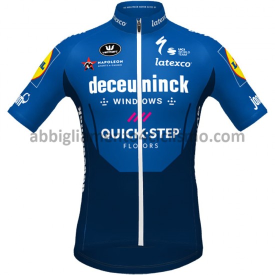 Completo Maglie e Salopette 2021 Deceuninck–Quick-Step M003