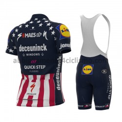 Completo Maglie e Salopette 2021 Deceuninck–Quick-Step M004