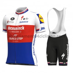 Completo Maglie e Salopette 2021 Deceuninck–Quick-Step M005