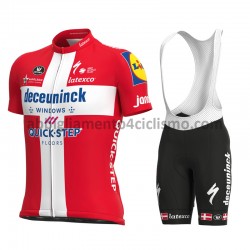 Completo Maglie e Salopette 2021 Deceuninck–Quick-Step M007
