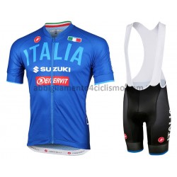 Tenue Maillot + Cuissard à Bretelles 2018 Italie M001