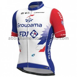 Maglia Ciclismo Maniche Corte 2021 Groupama-FDJ M001