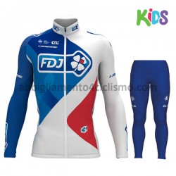 Bambino Completo Maglie e Calzamaglia 2017 FDJ M001