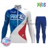Bambino Invernale Completo Maglie e Salopette 2017 FDJ M001