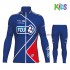 Bambino Completo Maglie e Calzamaglia 2017 FDJ M002