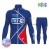 Bambino Invernale Completo Maglie e Salopette 2017 FDJ M002