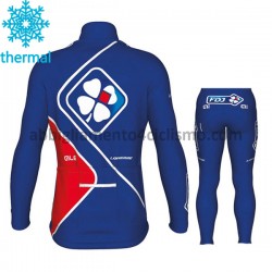 Bambino Invernale Completo Maglie e Salopette 2017 FDJ M002