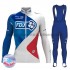 Invernale Completo Maglie e Calzamaglia con bretelle 2017 FDJ M001