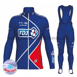 Invernale Completo Maglie e Calzamaglia con bretelle 2017 FDJ M002