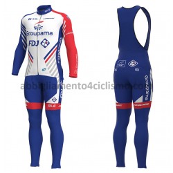 Completo Maglie e Calzamaglia con bretelle 2018 FDJ M001