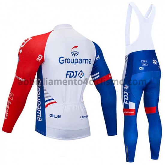 Completo Maglie e Calzamaglia con bretelle 2018 FDJ M001