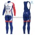 Invernale Completo Maglie e Calzamaglia con bretelle 2018 FDJ M001