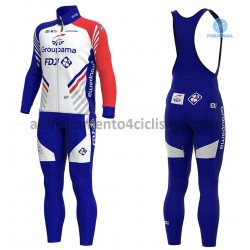 Invernale Completo Maglie e Calzamaglia con bretelle 2020 Groupama–FDJ M001
