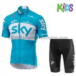 Bambino Completo Maglie e Pantaloncini 2018 Team Sky M002