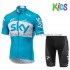 Bambino Completo Maglie e Pantaloncini 2018 Team Sky M002